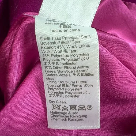 J. Crew Classic Lady Day Coat Italian Wool Blend
Fitted Jacket Plum Purple Sz 4 - Picture 6 of 7